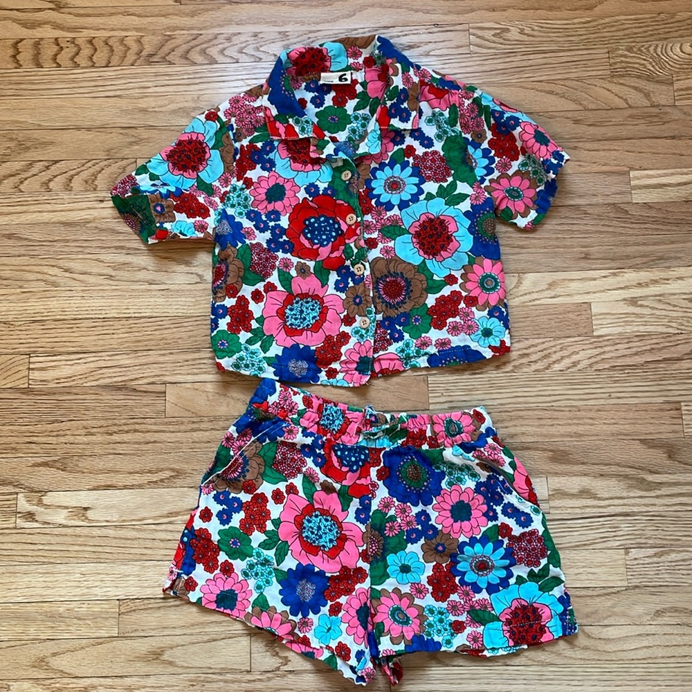Cotton on kids set - floral / multi color
